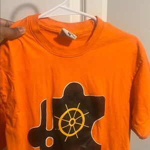 Orange T-Shirt with Nautical Design